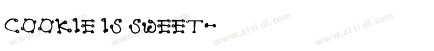 Cookie is sweet字体转换